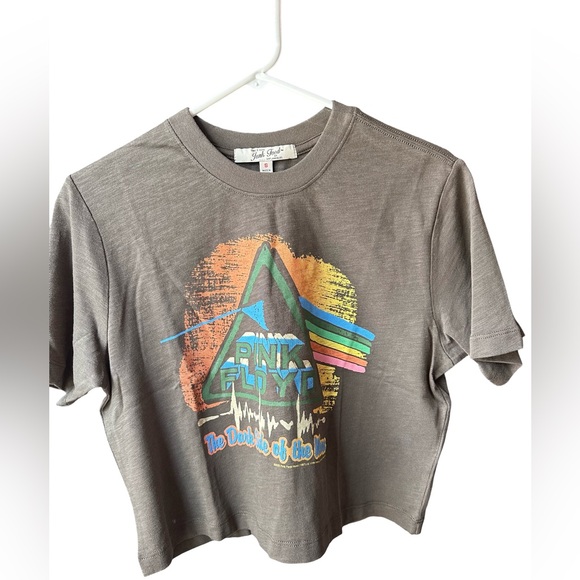 Junk Food NWOT Pink Floyd Brushstroke Crop Tee Women’s Size S - Picture 4 of 5